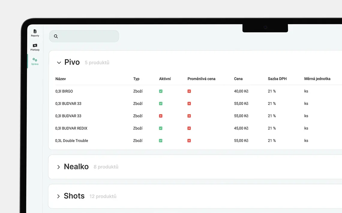 TAPYGO online administrace