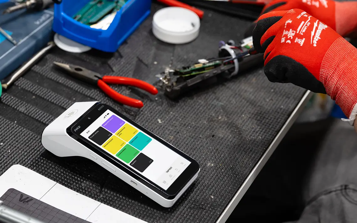 Pokladna v terminálu